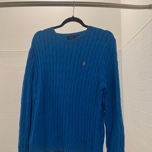 Polo by Ralph Lauren Blue Cable Knit Sweater